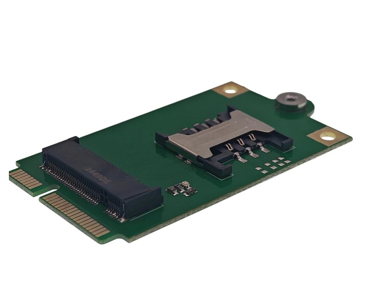 Адаптер M.2 на Mini PCIE із слотом для SIM-карт 3G/4G