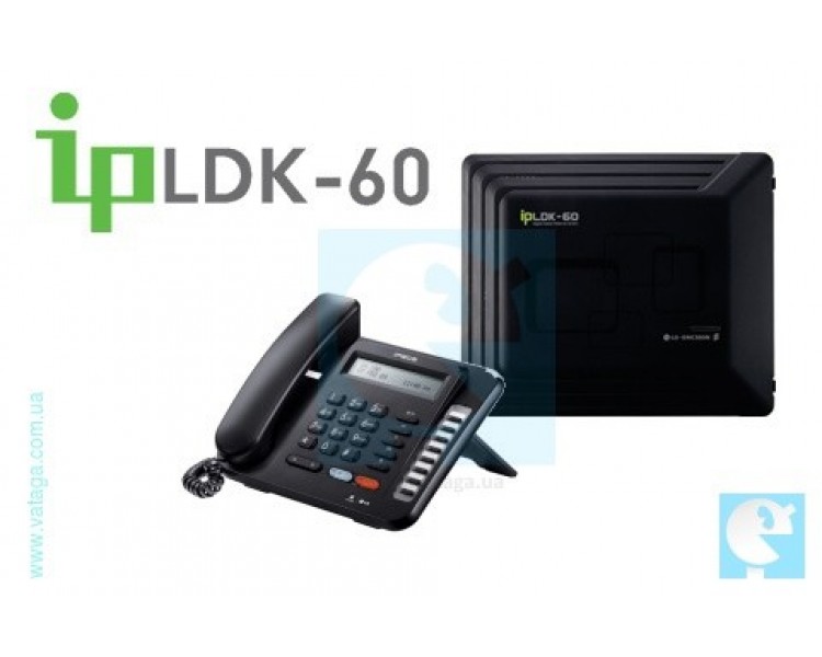 Мини АТС LG-NORTEL ipLDK-60 3x16 + системный телефон LDP-9008D