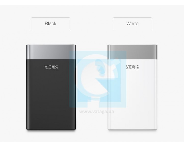 Vinsic Power Bank 20000 мАч с быстрой зарядкой QC3.0 2.4A для Samsung, iPhone, Xiaomi