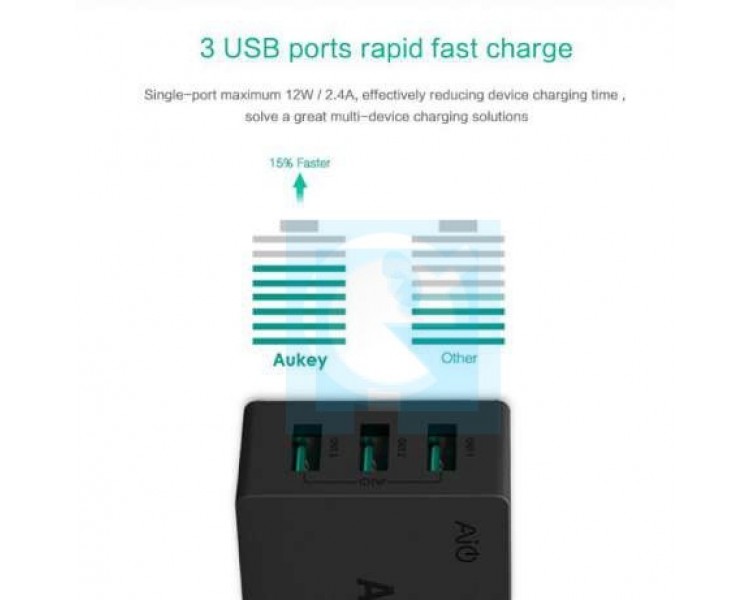Зарядное устройство Aukey PA-U35 на 3 USB порта