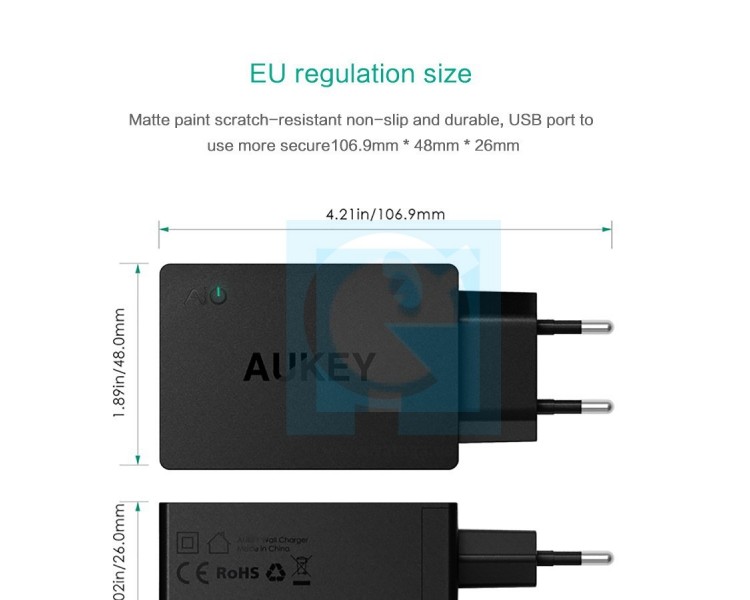 Зарядний пристрій Aukey PA-U35 на 3 USB порти