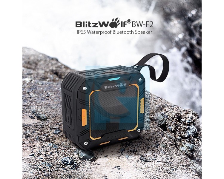 BlitzWolf® BW-F2 IP65 - водонепроницаемая беспроводная гарнитура-колонка с аккумулятором