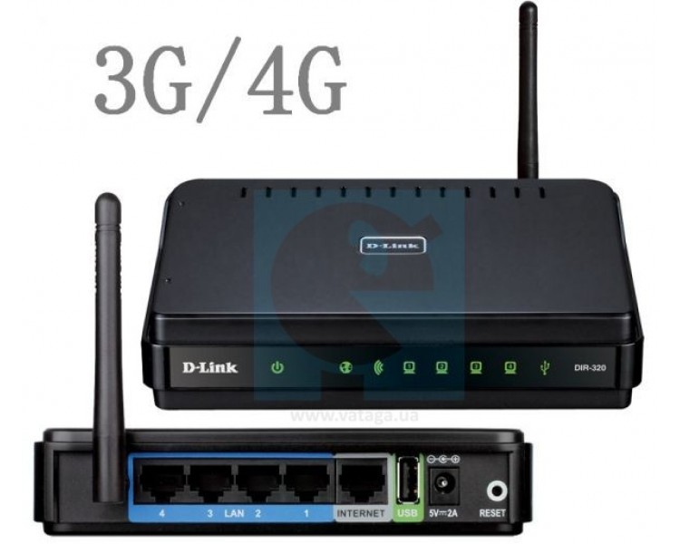 3G Wi-Fi роутер D-Link DIR-320NRU
