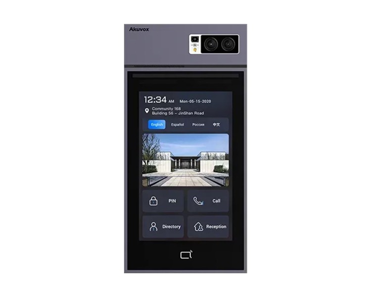 IP-відеопанель багатоабонентська 5Mp Akuvox S539 з екраном 10", розпізнаванням облич та зчитувачем EM-Marine / Mifare / NFC / BLE / QR