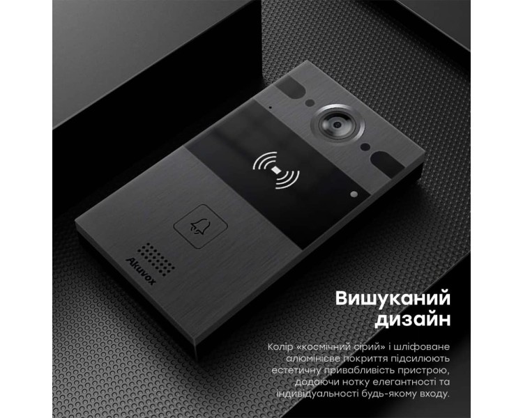 IP-відеопанель 4Mp Akuvox R25A SIP зі зчитувачем EM-Marine / Mifare / NFC