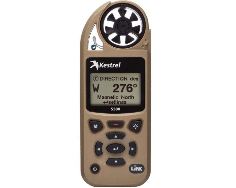 Метеостанція Kestrel 5500 LiNK Tan з Bluetooth та флюгером