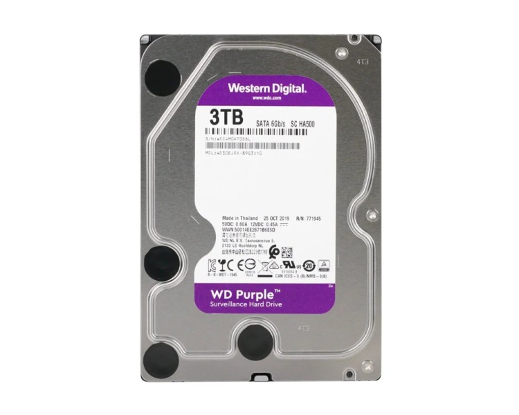 Жорсткий диск 3.5" 3TB 64MB Western Digital Purple WD30EJRX