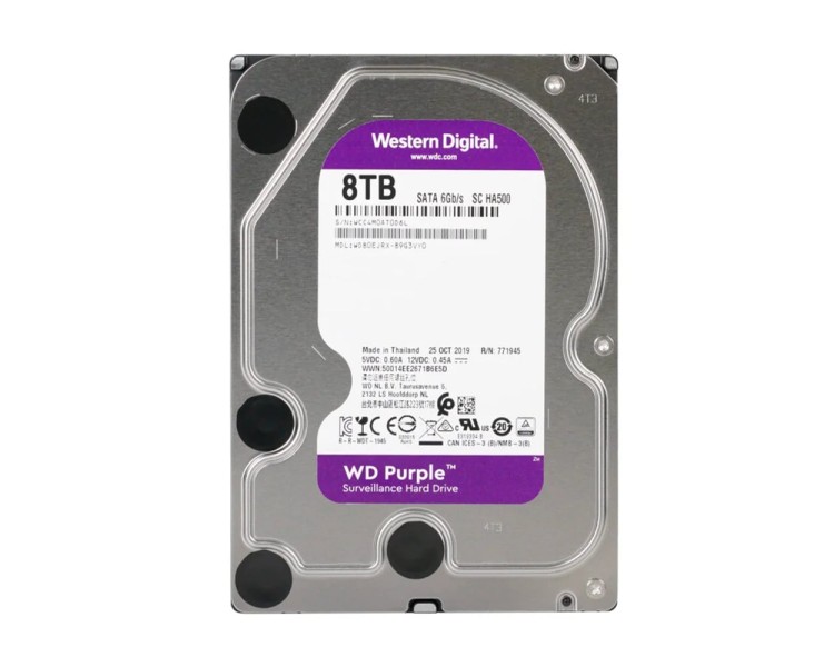 Жорсткий диск 3.5" 8TB 64MB Western Digital Purple WD80EJRX