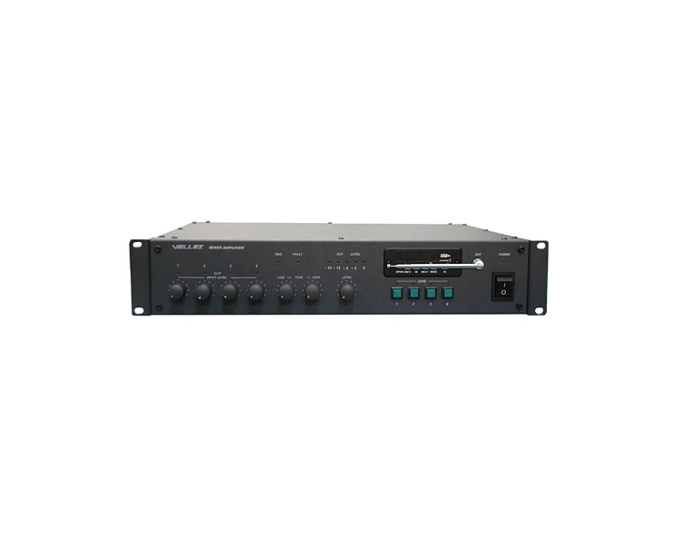 Підсилювач-мікшер Vellez 600ПП028М-FM/МР, 4 зони, 600W