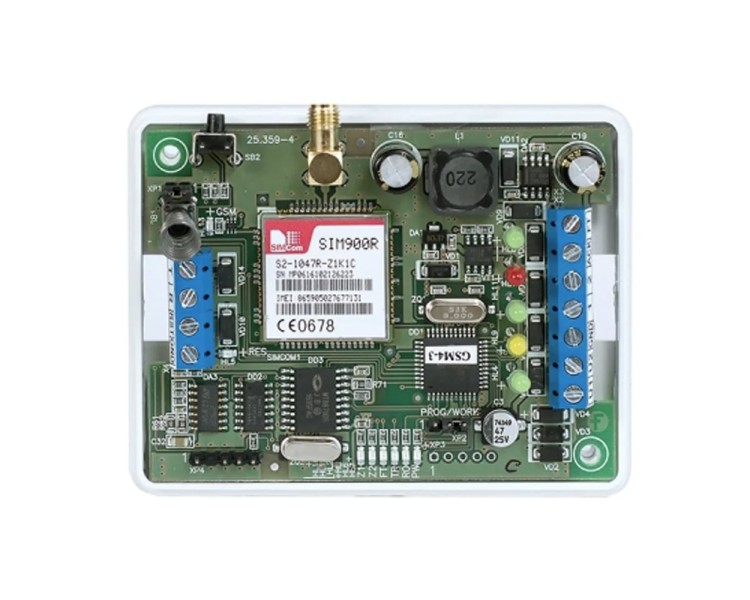 GSM-модуль для роботи з ППКП стороннього виробництва МЦА-GSM.4 Tiras