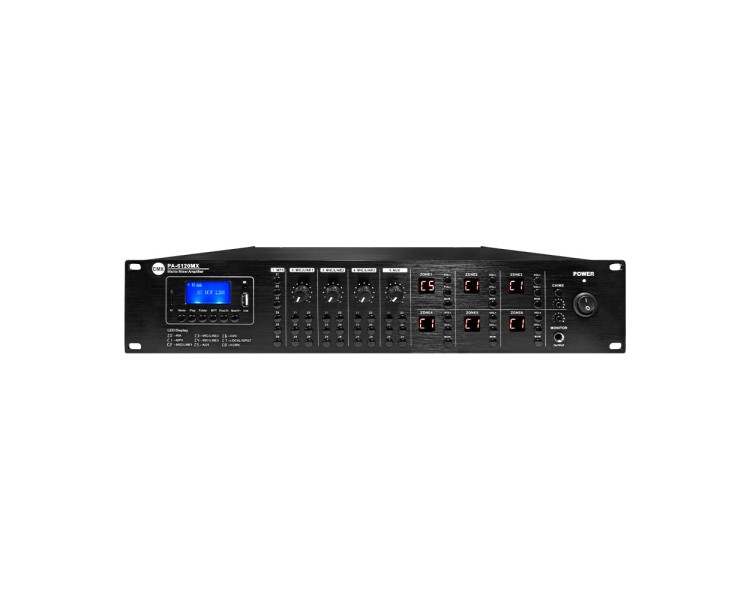 Матричний мікшуючий підсилювач CMX PA-6120MX, 6 зон, 6*120 Вт, 19"