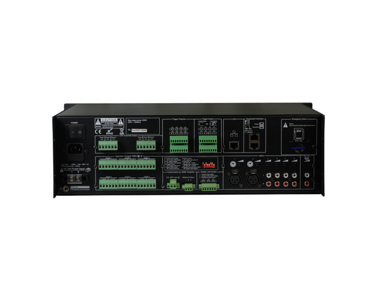 Підсилювач-контролер CMX EVAC-240, 6 зон, 19"