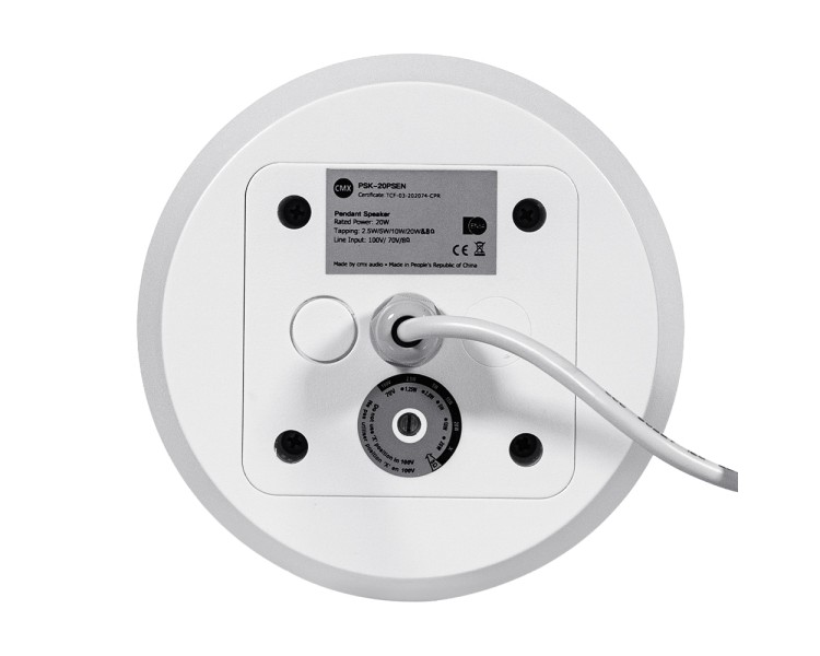 Підвісний гучномовець CMX PSK-20PSEN White (EN54-24) 20-10-5 Вт, 100 В, 8 Ом