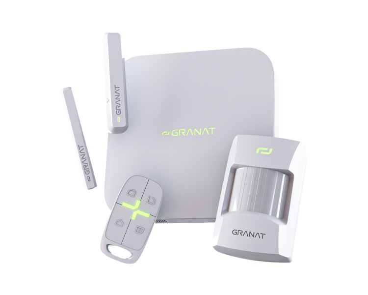 Комплект бездротової сигналізації Granat GT StarterKit з 4G та WiFi