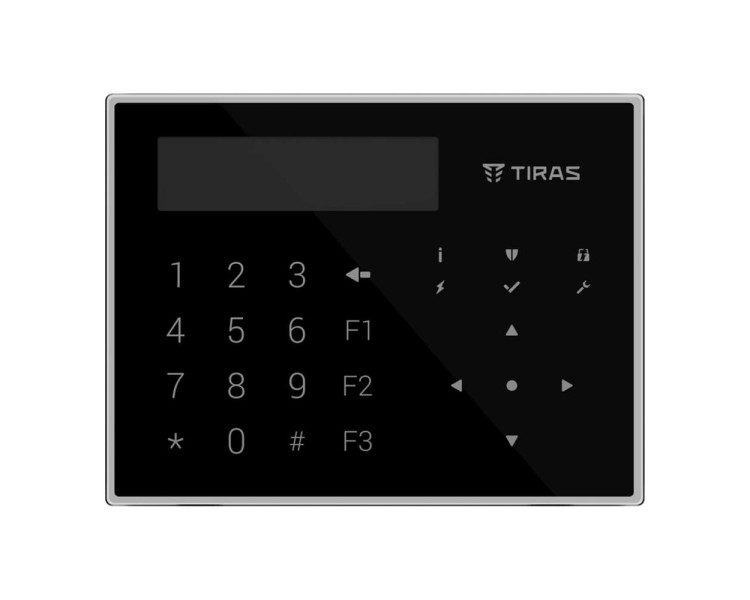 Клавіатура Tiras K-GLCD Black з OLED-дисплеєм
