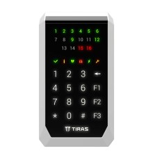 Клавіатура Tiras K-PAD16 Black на 16 індикаторів зон