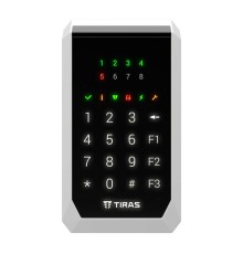 Клавіатура Tiras K-PAD8 Black на 8 індикаторів зон