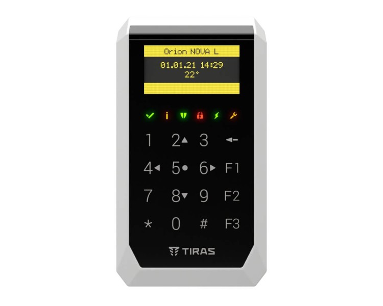 Клавіатура Tiras K-PAD OLED+ Black з OLED-дисплеєм та вбудованим зчитувачем NFC/Mifare