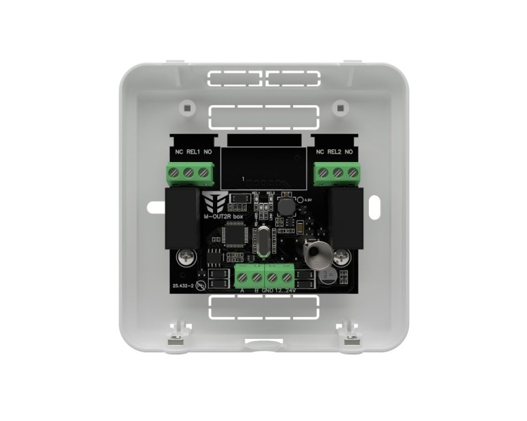 Виносний модуль розширення на 2 релейні виходи Tiras M-OUT2R box