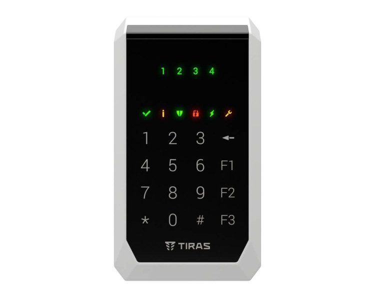 Клавіатура Tiras K-PAD4 Black на 4 індикатори зон