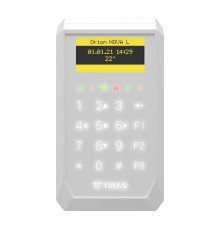 Клавіатура Tiras K-PAD OLED+ White з OLED-дисплеєм та вбудованим зчитувачем NFC/Mifare