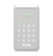Клавіатура Tiras K-PAD8+ White на 8 індикаторів зон з вбудованим зчитувачем NFC/Mifare