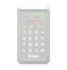 Клавіатура Tiras K-PAD16 White на 16 індикаторів зон
