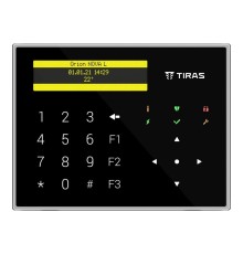 Клавіатура Tiras K-GLCD+ Black з OLED-дисплеєм та зчитувачем NFC/Mifare