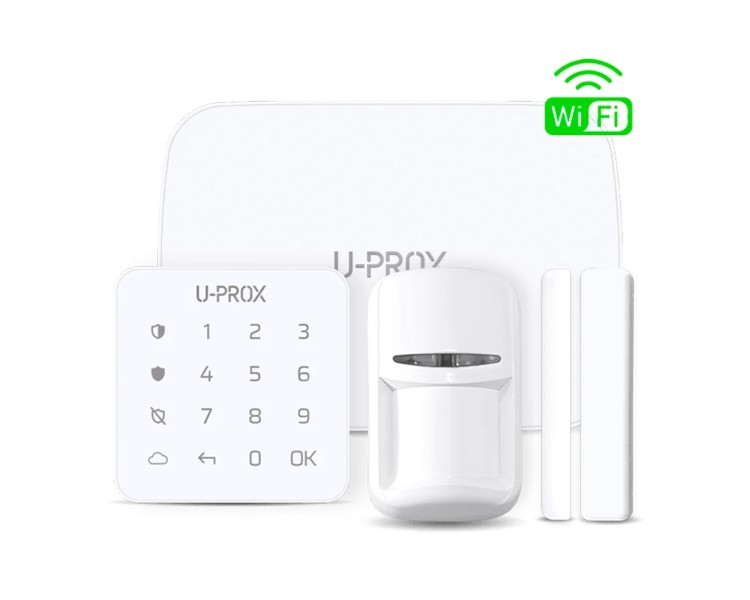 Комплект бездротової сигналізації U-Prox MP WiFi White з 2G, WiFi