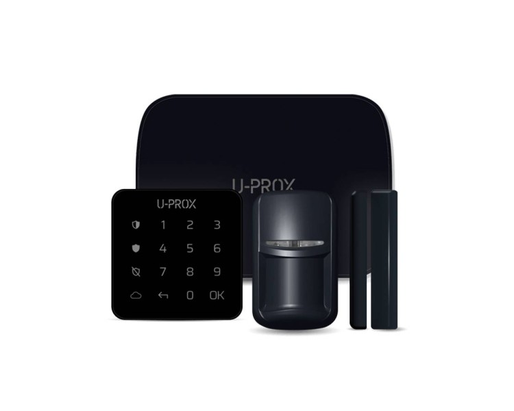Комплект бездротової сигналізації U-Prox MP Black з 2G, Ethernet
