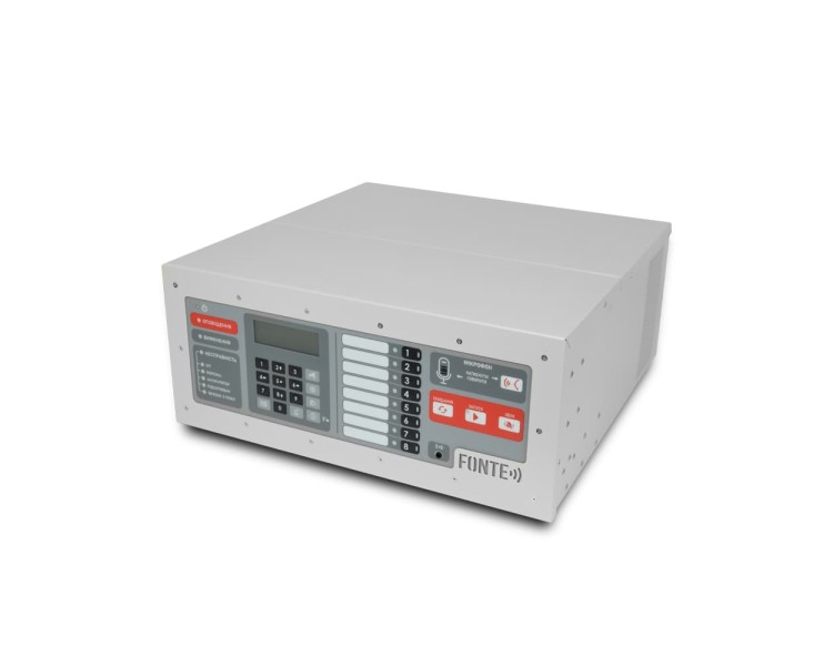 Моноблок FONTE-8-400 на 8 зон 400W настільний для системи мовного оповіщення про пожежу