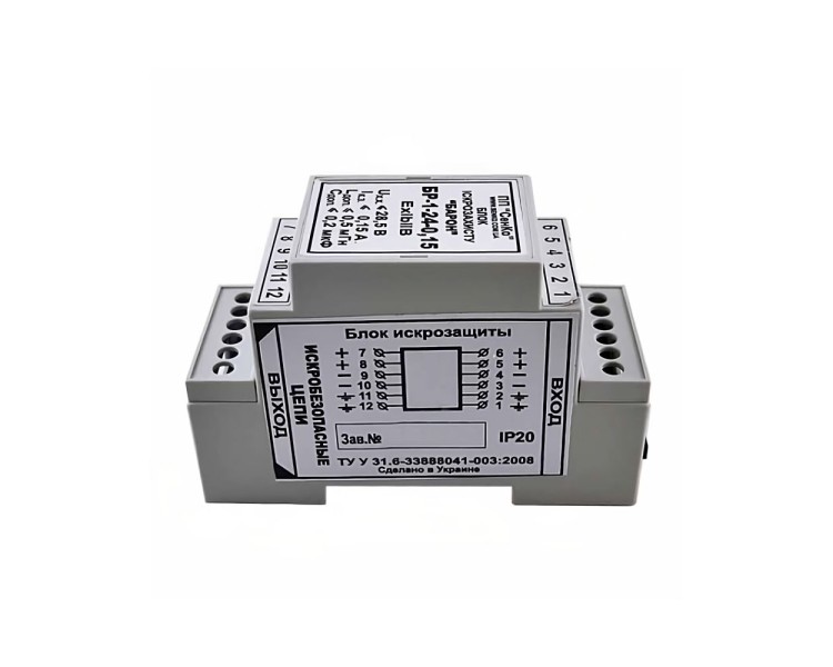 Блок іскрозахисту СенКо Барон БР-1-24-0.15 24V