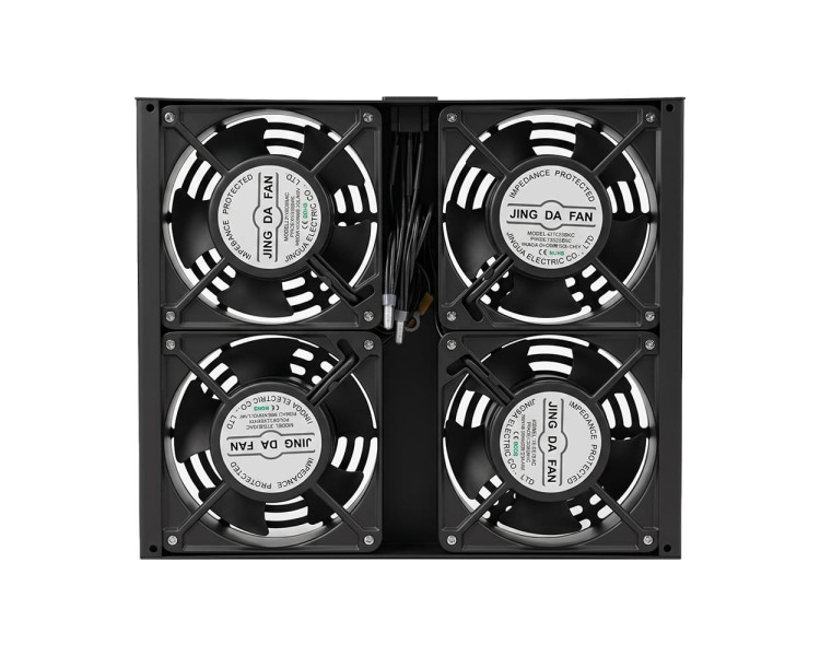 Вентилятор до комутаційних шаф глибиною 800 мм Trinix TRX-FAN4 Black
