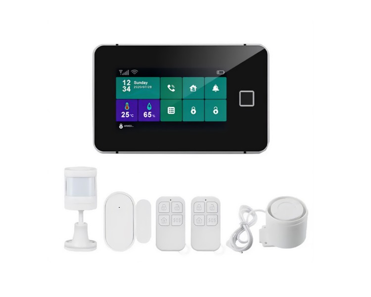 Комплект бездротової сигналізації Trinix TRX-GSM-Kit(LCD)(WiFi) з WiFi та GSM