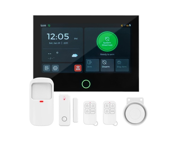 Комплект бездротової сигналізації Trinix TRX-4G-Kit(LCD)(WiFi) з WiFi та 4G LTE
