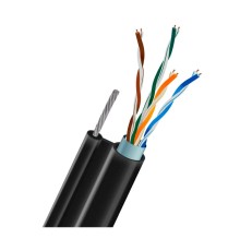 Кабель вита пара FTP CAT5E CU 0.51mm LDPE Outdoor + трос Trinix 305m