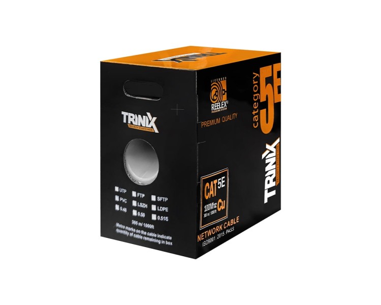 Кабель вита пара FTP CAT5E CU 0.51mm LSZH Indoor Trinix 305m