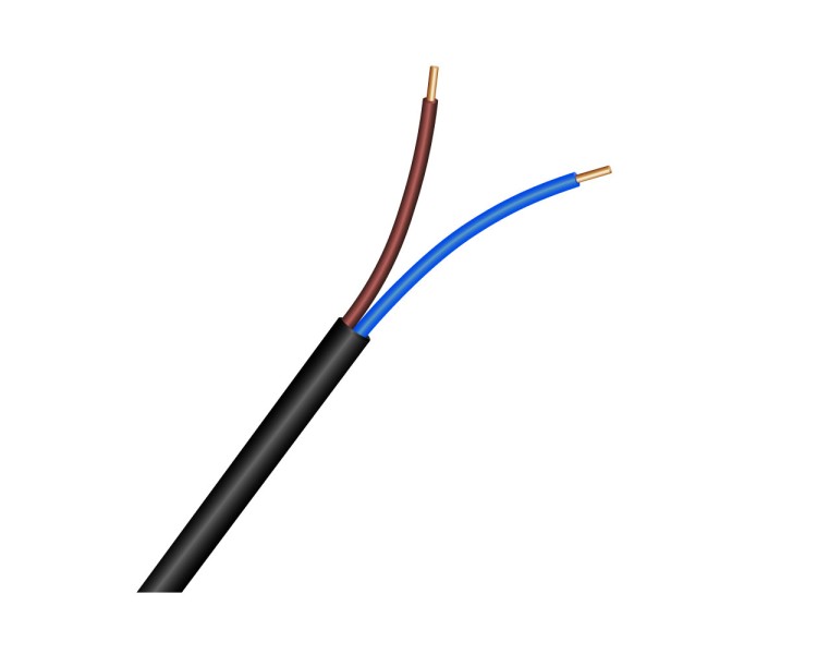Кабель силовий Укркабель ВВГнгд-0.66 2x1