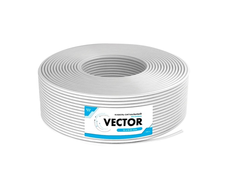 Кабель сигнальний Vector 12х0.22 CCA 100m