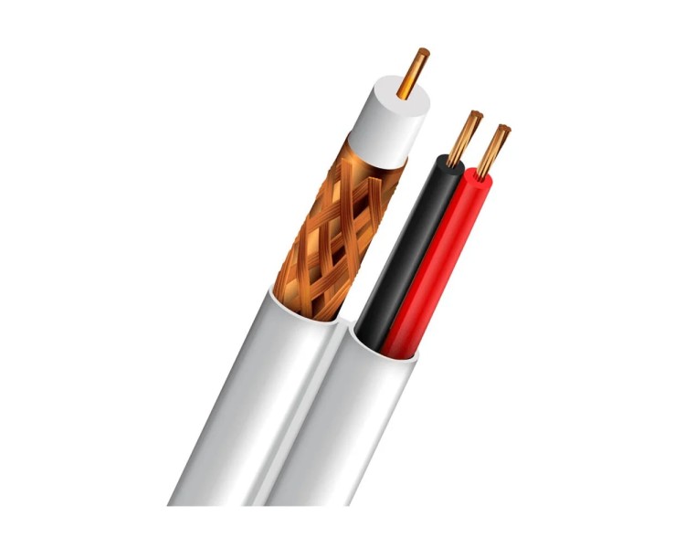 Кабель коаксіальний RG-59+2*0.5 CU 0.8mm Indoor Trinix 305m