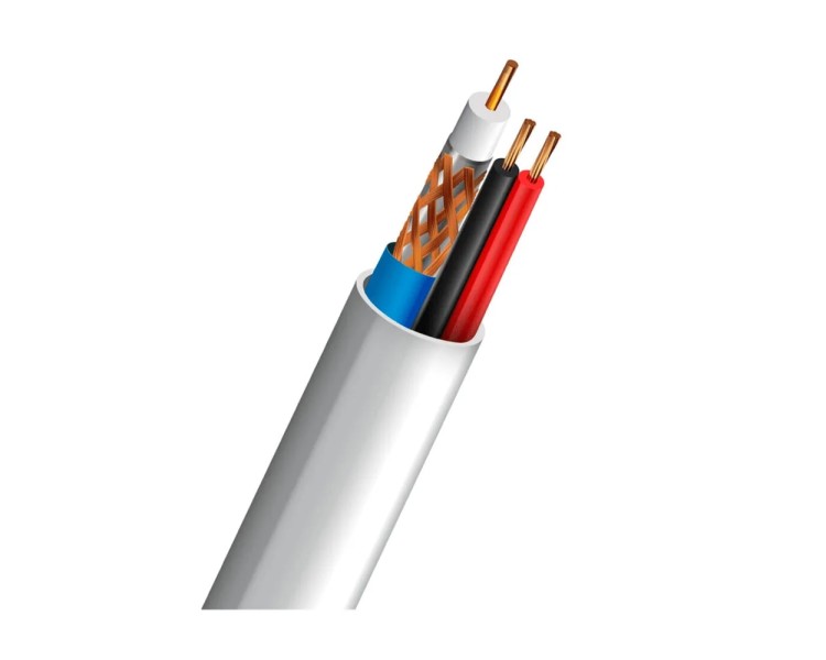 Кабель коаксіальний SL-59+2*0.5 CU 0.8mm Indoor ОS-структура Trinix 305m