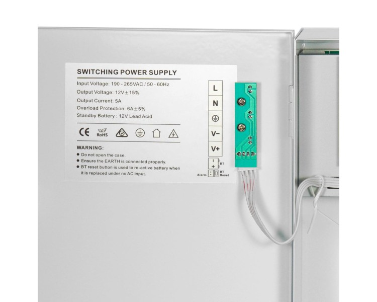 Джерело безперебійного живлення Kraft PSU-1205/8CH