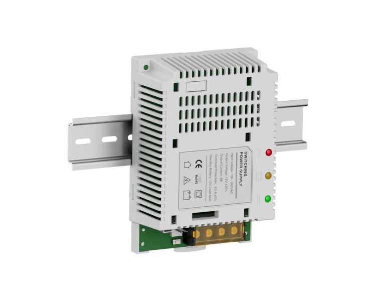 Плата ДБЖ Kraft PSU-1208LED(BOARD) з кріпленням на DIN-рейку