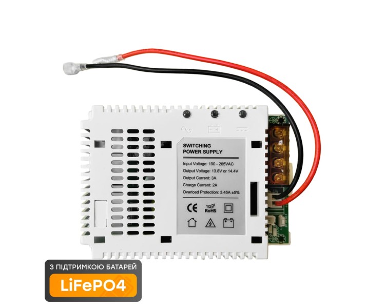 Плата ДБЖ Trinix PSU-1203LED(BOARD) LiFePO4 з кріпленням на DIN-рейку