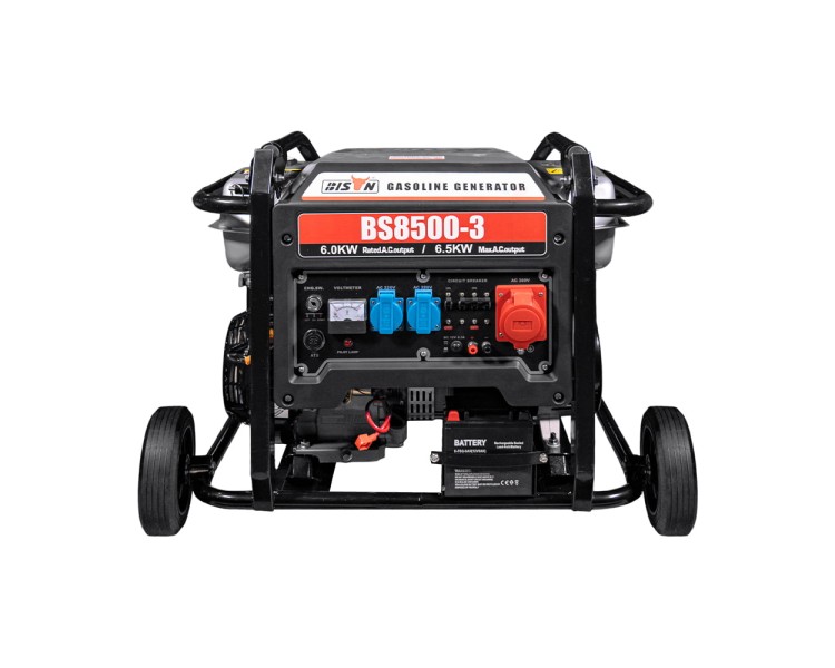 Генератор бензиновий трифазний 6 кВт Bison BS8500-3