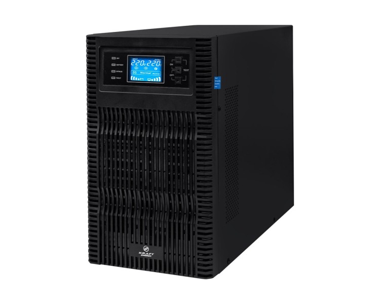 Джерело безперебійного живлення Kraft KRF-T1000VA/1KW(LCD)Ex Pro Online UPS під зовнішній акумулятор