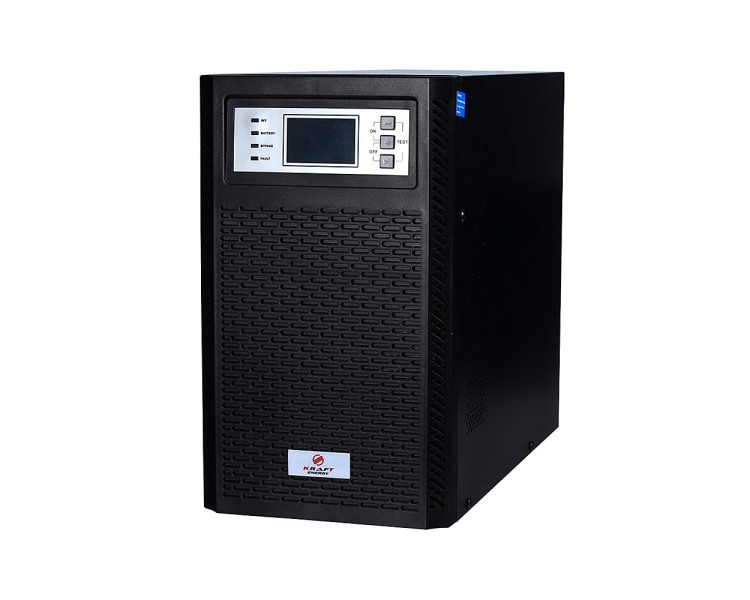 Джерело безперебійного живлення Kraft KRF-T2000VA/2KW(LCD)Ex Pro Online UPS під зовнішній акумулятор