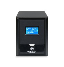 Джерело безперебійного живлення Kraft KRF-B1000VA/600W(LCD)24V UPS під зовнішній акумулятор