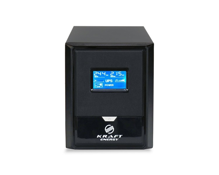 Джерело безперебійного живлення Kraft KRF-B1000VA/600W(LCD)24V UPS під зовнішній акумулятор