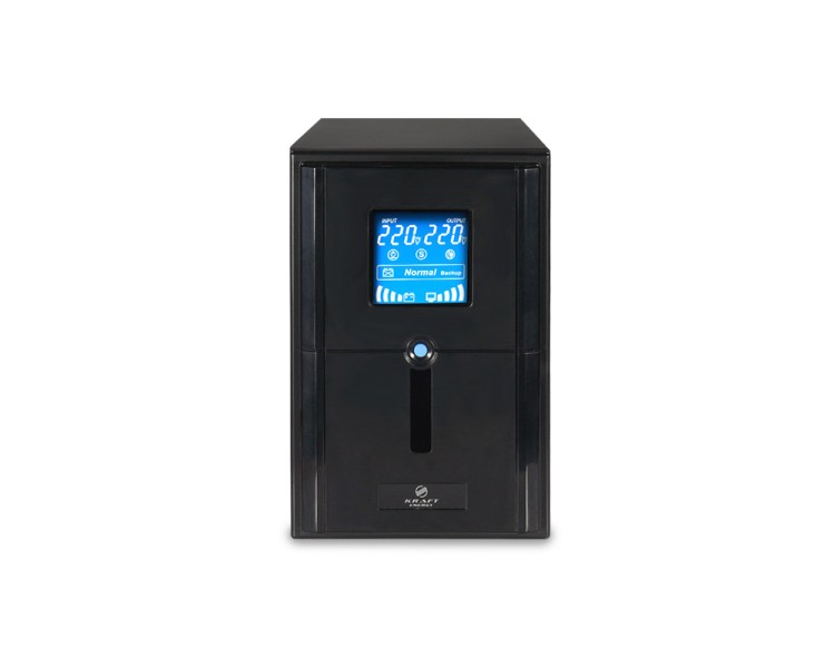 Джерело безперебійного живлення Kraft KRF-PSW1500VA/1200W(LCD)24V UPS під зовнішній акумулятор
